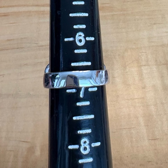 Stunning Opal Inlay Flower Ring solid Sterling Silver 925 Artisan Made sz 6 7/8 - Picture 6 of 12